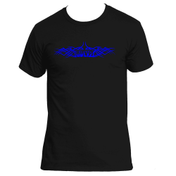 BulYz Tribal Tee Blue Logo
